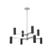Generation Lighting Zentro Eight-Light Chandelier Brushed Nickel Bulb[s] Not Included (GLC2068BN)