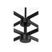 Generation Lighting Zentro Eight-Light Chandelier Midnight Black Bulb[s] Included (GLC2068MBKE)