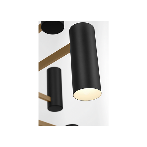 Generation Lighting Zentro Eight-Light Chandelier Satin Brass Bulb[s] Included (GLC2068SBE)