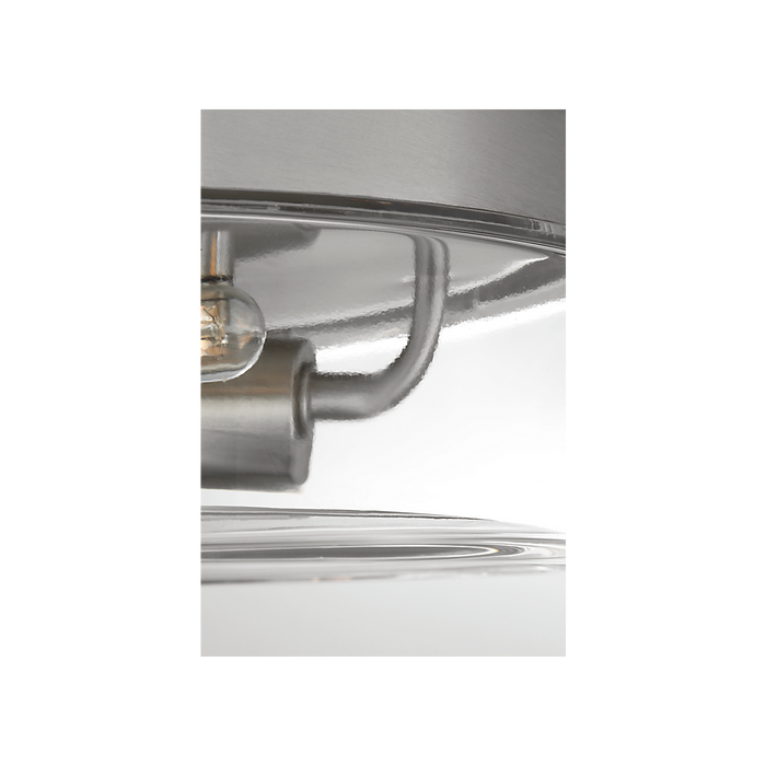 Generation Lighting Rhett 12 Inch Flush Mount Brushed Nickel Bulb[s] Included (GLF1722BNE)