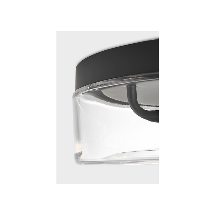 Generation Lighting Rhett 12 Inch Flush Mount Midnight Black Bulb[s] Included (GLF1722MBKE)