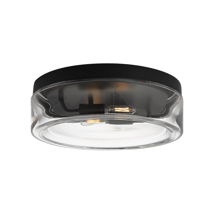 Generation Lighting Rhett 12 Inch Flush Mount Midnight Black Bulb[s] Not Included (GLF1722MBK)