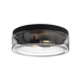 Generation Lighting Rhett 12 Inch Flush Mount Midnight Black Bulb[s] Not Included (GLF1722MBK)