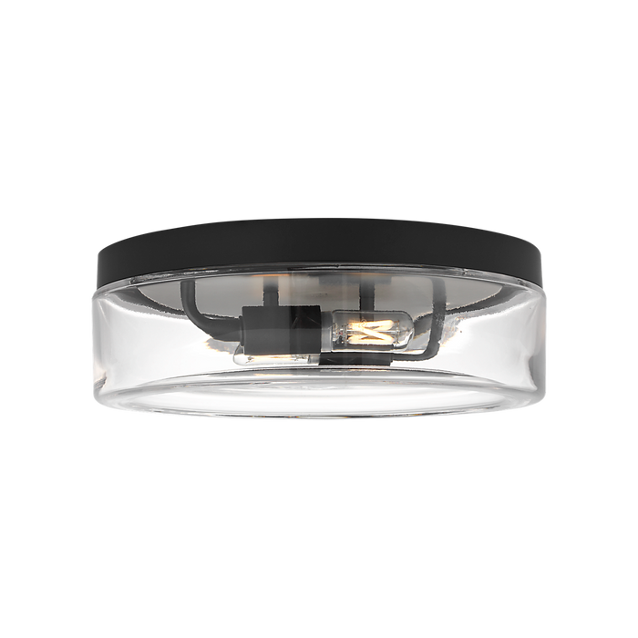 Generation Lighting Rhett 12 Inch Flush Mount Midnight Black Bulb[s] Included (GLF1722MBKE)
