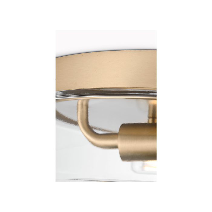 Generation Lighting Rhett 12 Inch Flush Mount Satin Brass Bulb[s] Included (GLF1722SBE)