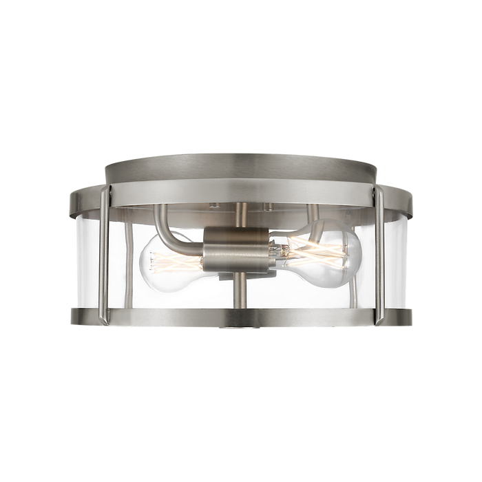 Generation Lighting Lumra 13 Inch Flush Mount Brushed Nickel Bulb[s] Not Included (GLF1732BN)