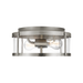 Generation Lighting Lumra 13 Inch Flush Mount Brushed Nickel Bulb[s] Included (GLF1732BNE)