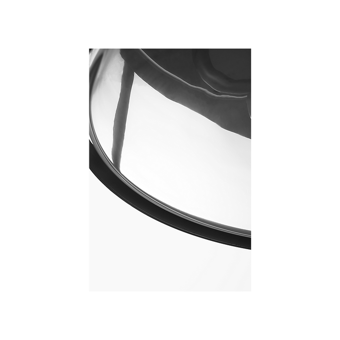Generation Lighting Lumra 13 Inch Flush Mount Midnight Black Bulb[s] Not Included (GLF1732MBK)