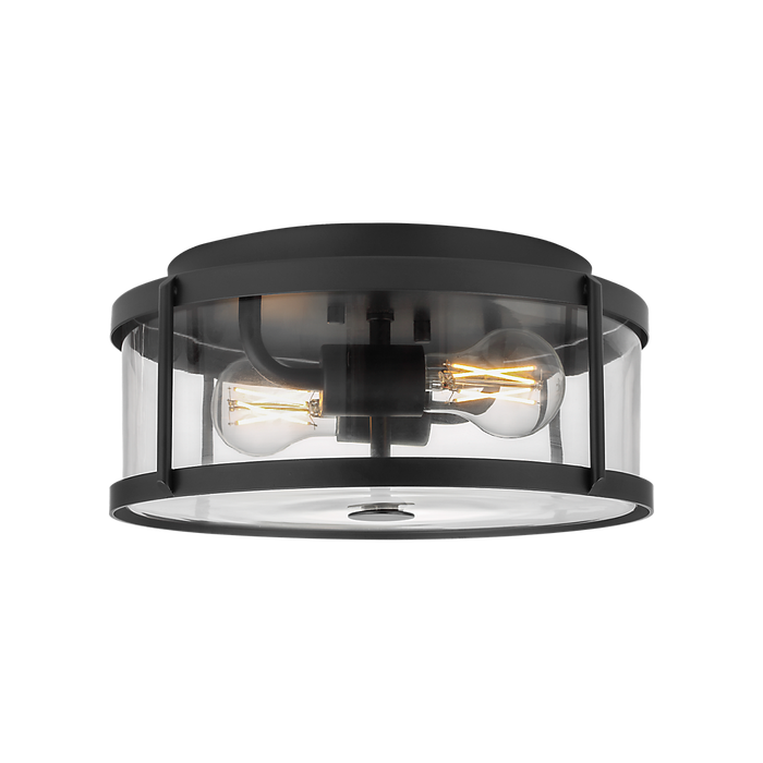 Generation Lighting Lumra 13 Inch Flush Mount Midnight Black Bulb[s] Not Included (GLF1732MBK)
