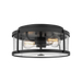 Generation Lighting Lumra 13 Inch Flush Mount Midnight Black Bulb[s] Included (GLF1732MBKE)
