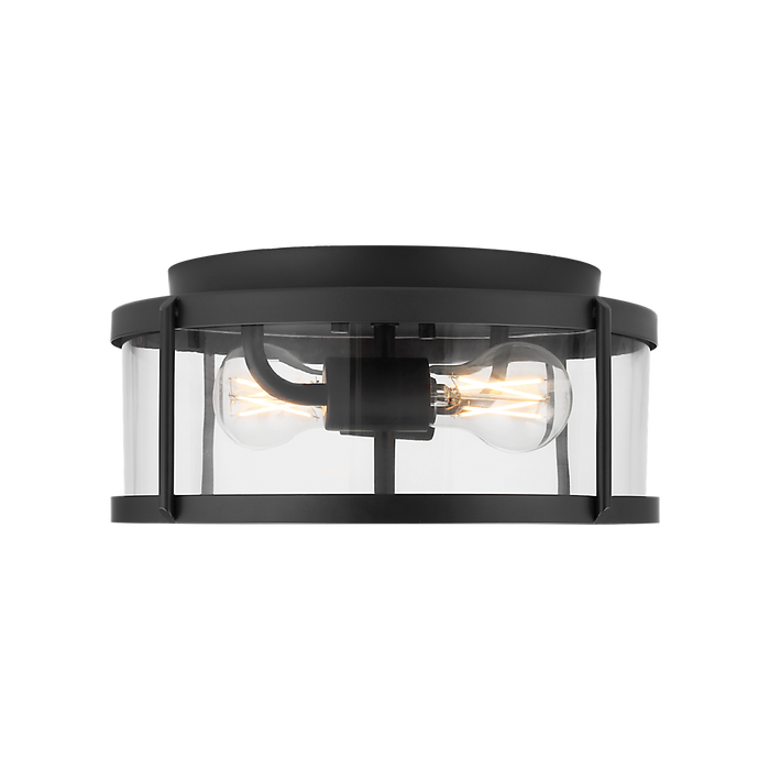 Generation Lighting Lumra 13 Inch Flush Mount Midnight Black Bulb[s] Included (GLF1732MBKE)