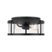 Generation Lighting Lumra 13 Inch Flush Mount Midnight Black Bulb[s] Included (GLF1732MBKE)