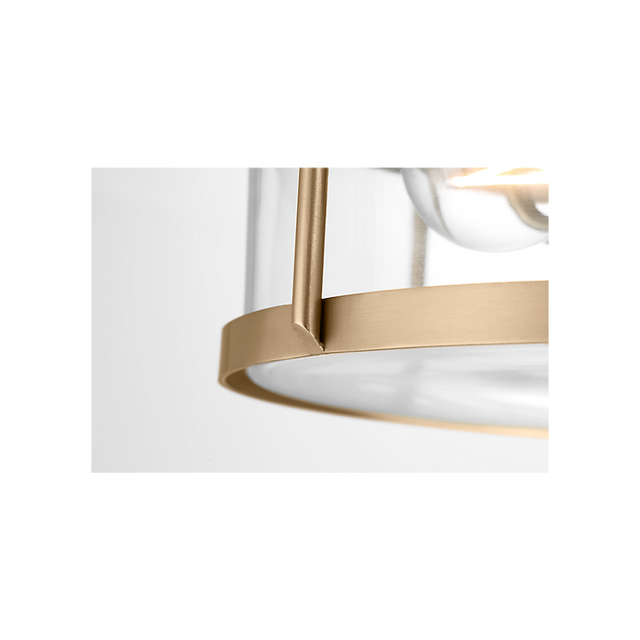 Generation Lighting Lumra 13 Inch Flush Mount Satin Brass Bulb[s] Included (GLF1732SBE)