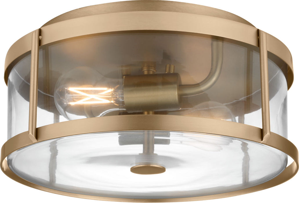 Generation Lighting Lumra 13 Inch Flush Mount Satin Brass Bulb[s] Not Included (GLF1732SB)
