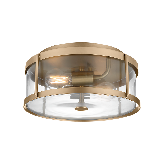 Generation Lighting Lumra 13 Inch Flush Mount Satin Brass Bulb[s] Included (GLF1732SBE)
