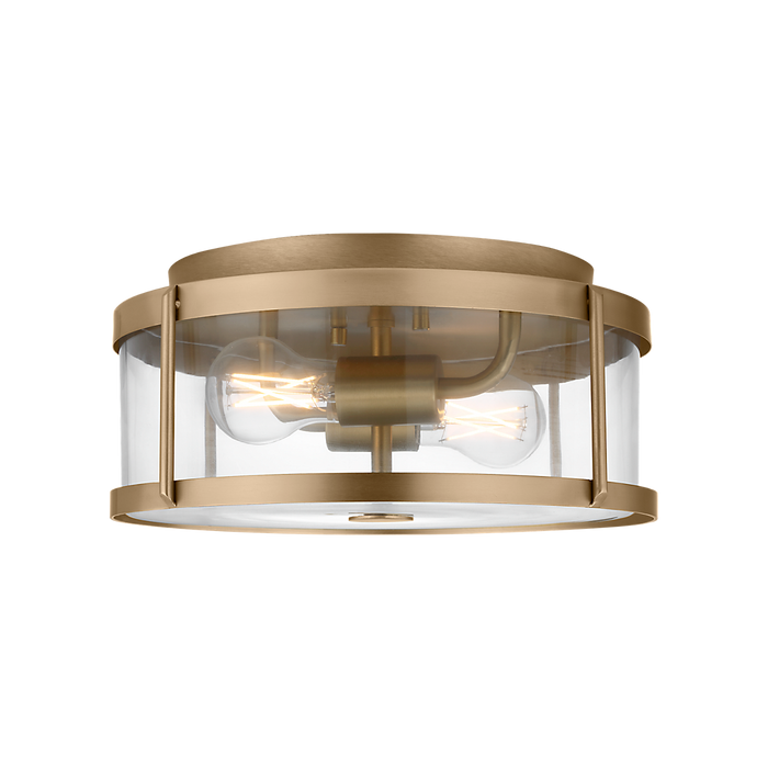 Generation Lighting Lumra 13 Inch Flush Mount Satin Brass Bulb[s] Not Included (GLF1732SB)