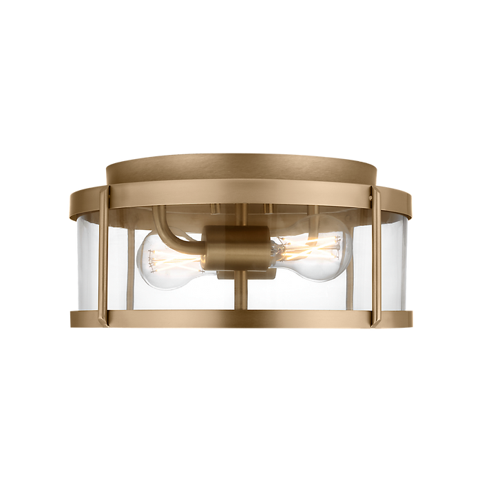 Generation Lighting Lumra 13 Inch Flush Mount Satin Brass Bulb[s] Included (GLF1732SBE)
