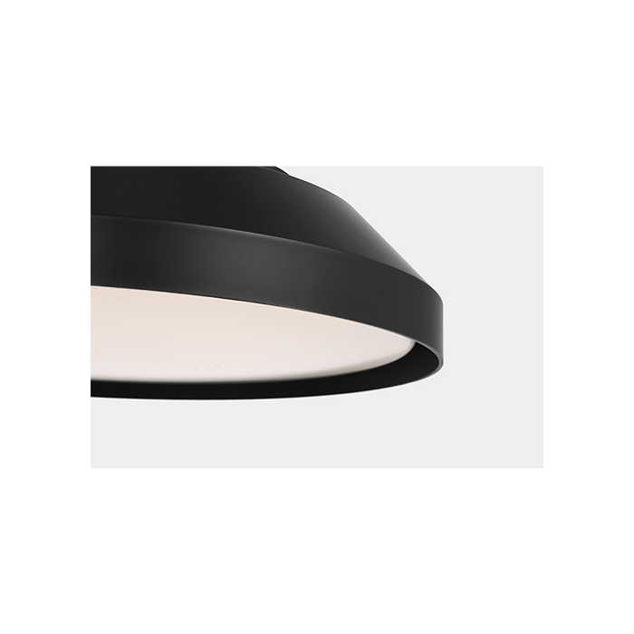 Generation Lighting Nevado 12 Inch LED Flush Mount Midnight Black (GLF1981MBK)