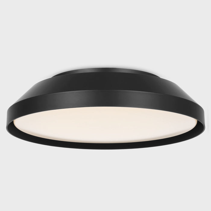 Generation Lighting Nevado 12 Inch LED Flush Mount Midnight Black (GLF1981MBK)