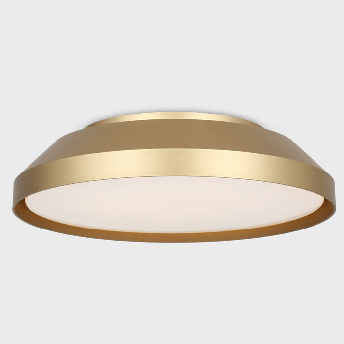 Generation Lighting Nevado 12 Inch LED Flush Mount Satin Brass (GLF1981MSB)