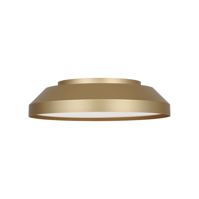 Generation Lighting Nevado 12 Inch LED Flush Mount Satin Brass (GLF1981MSB)