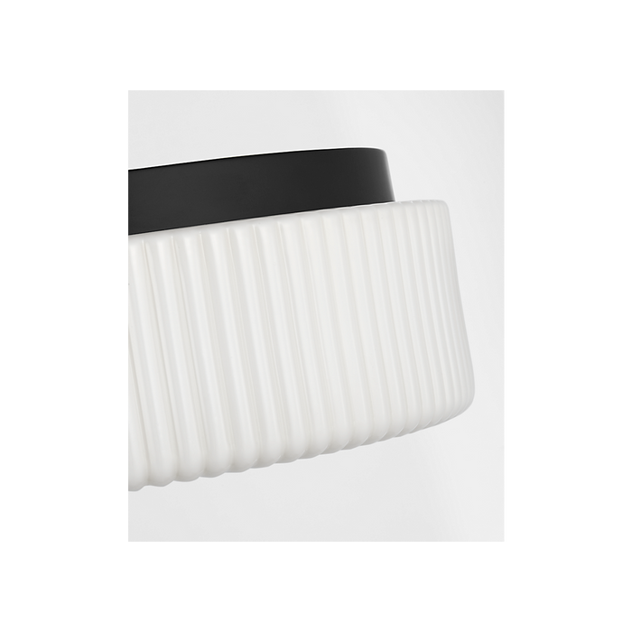 Generation Lighting Axira Two-Light Flush Mount Midnight Black Bulb[s] Not Included (GLF1992MBK)