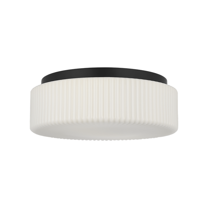 Generation Lighting Axira Two-Light Flush Mount Midnight Black Bulb[s] Included (GLF1992MBKE)