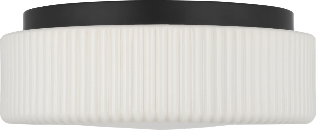 Generation Lighting Axira Two-Light Flush Mount Midnight Black Bulb[s] Not Included (GLF1992MBK)
