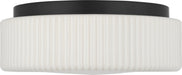 Generation Lighting Axira Two-Light Flush Mount Midnight Black Bulb[s] Not Included (GLF1992MBK)