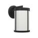 Generation Lighting Luning Small Lantern Textured Black with White Aluminum Shade Bulb[s] Included (GLO1091D-TXBE)