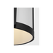 Generation Lighting Luning Small Lantern Textured Black with White Aluminum Shade Bulb[s] Included (GLO1091D-TXBE)