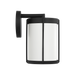 Generation Lighting Luning Small Lantern Textured Black with White Aluminum Shade Bulb[s] Included (GLO1091D-TXBE)