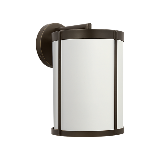 Generation Lighting Luning Medium Lantern Antique Bronze with White Aluminum Shade Bulb[s] Included (GLO1101D-ANBZE)