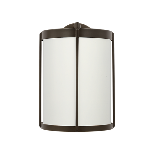 Generation Lighting Luning Medium Lantern Antique Bronze with White Aluminum Shade Bulb[s] Not Included (GLO1101D-ANBZ)