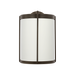 Generation Lighting Luning Medium Lantern Antique Bronze with White Aluminum Shade Bulb[s] Not Included (GLO1101D-ANBZ)