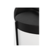 Generation Lighting Luning Medium Lantern Textured Black with White Aluminum Shade Bulb[s] Not Included (GLO1101D-TXB)