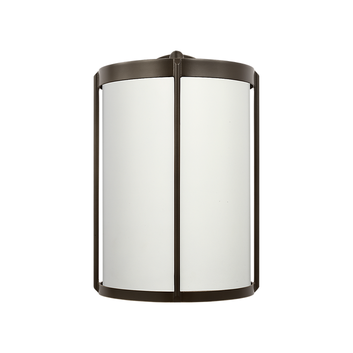 Generation Lighting Luning Large Lantern Antique Bronze with White Aluminum Shade Bulb[s] Not Included (GLO1111D-ANBZ)