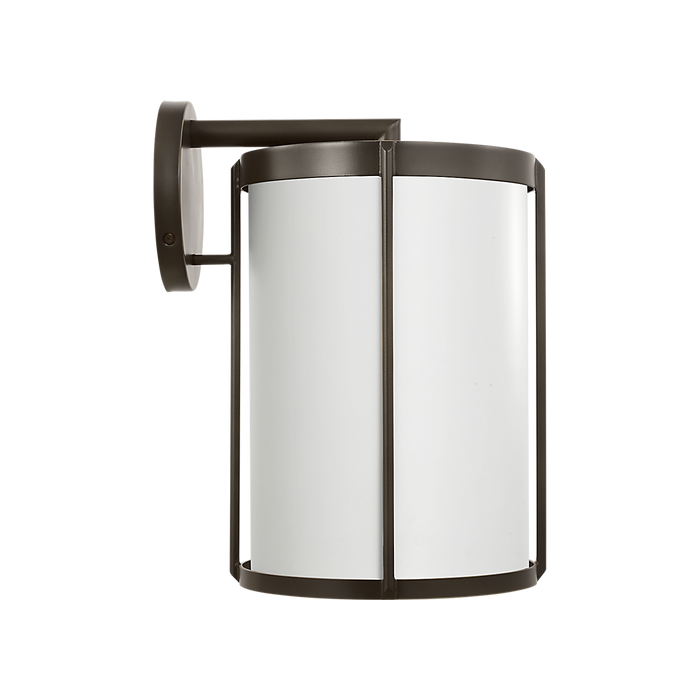 Generation Lighting Luning Large Lantern Antique Bronze with White Aluminum Shade Bulb[s] Included (GLO1111D-ANBZE)