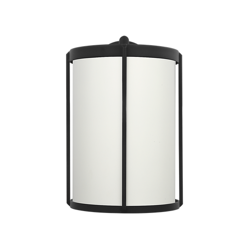 Generation Lighting Luning Large Lantern Textured Black with White Aluminum Shade Bulb[s] Not Included (GLO1111D-TXB)