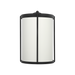 Generation Lighting Luning Large Lantern Textured Black with White Aluminum Shade Bulb[s] Not Included (GLO1111D-TXB)