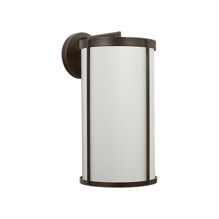 Generation Lighting Luning Extra Large Lantern Antique Bronze with White Aluminum Shade Bulb[s] Not Included (GLO1121D-ANBZ)
