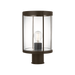 Generation Lighting Luning 13 Inch One-Light Outdoor Post Lantern Antique Bronze with Clear Glass Bulb[s] Not Included (GLO1741C-ANBZ)