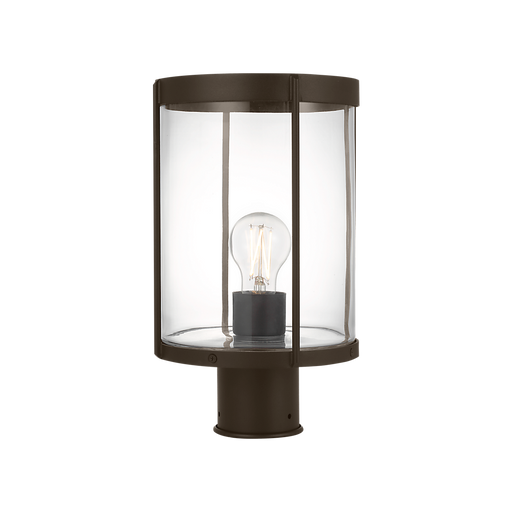 Generation Lighting Luning 13 Inch One-Light Outdoor Post Lantern Antique Bronze with Clear Glass Bulb[s] Included (GLO1741C-ANBZE)