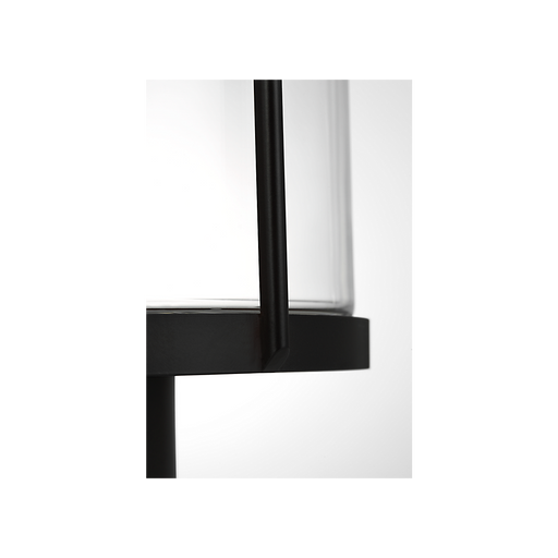 Generation Lighting Luning 13 Inch One-Light Outdoor Post Lantern Textured Black with Clear Glass Bulb[s] Included (GLO1741C-TXBE)
