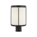 Generation Lighting Luning 13 Inch One-Light Outdoor Post Lantern Textured Black with Etched White Glass Bulb[s] Included (GLO1741OE-TXBE)