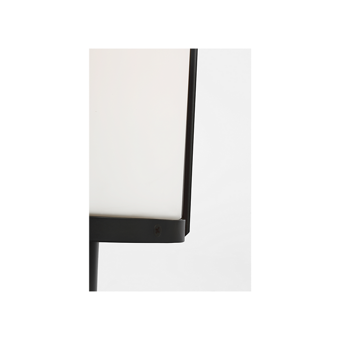 Generation Lighting Luning 13 Inch One-Light Outdoor Post Lantern Textured Black with Etched White Glass Bulb[s] Not Included (GLO1741OE-TXB)