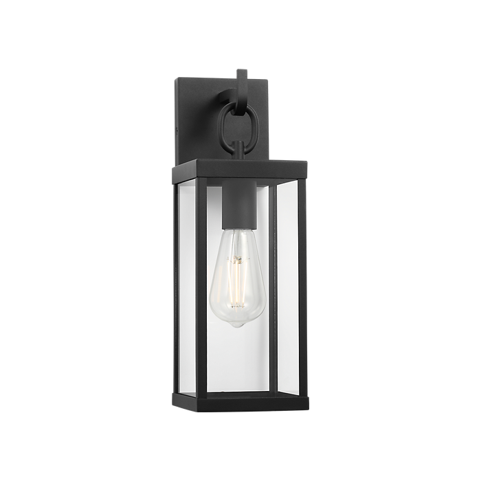 Generation Lighting Rox Small One-Light Lantern Textured Black Bulb[s] Included (GLO1761TXBE)