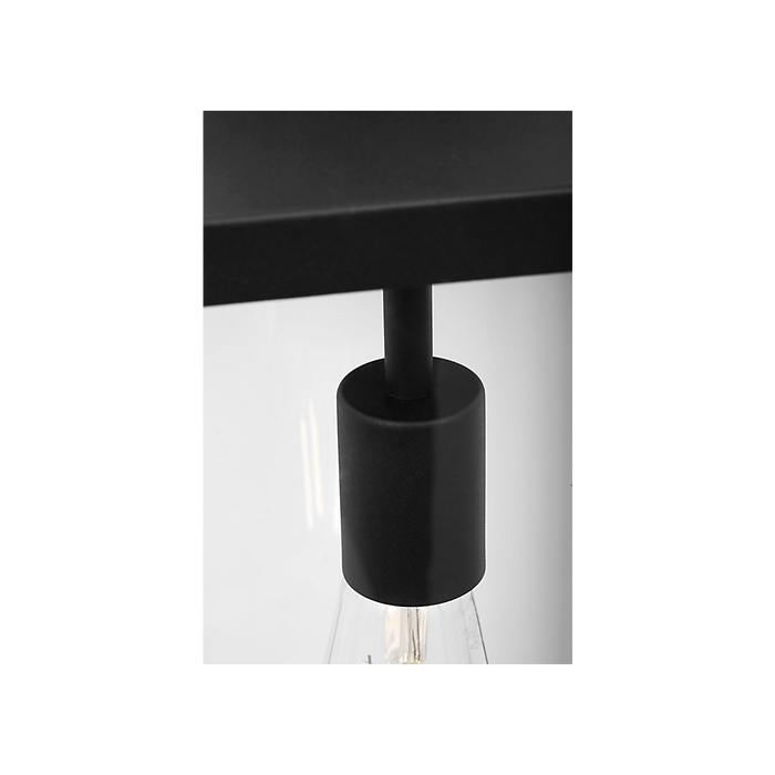 Generation Lighting Rox Medium One-Light Lantern Textured Black Bulb[s] Not Included (GLO1771TXB)