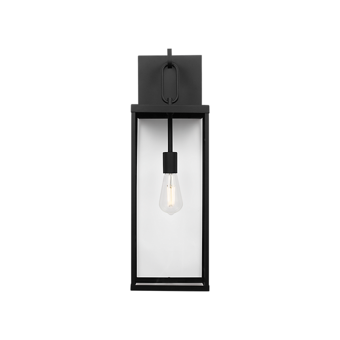 Generation Lighting Rox Large One-Light Lantern Textured Black Bulb[s] Included (GLO1781TXBE)