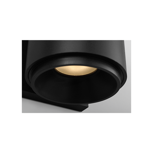 Generation Lighting Huntwick Round Outdoor Wall Textured Black (GLO2101TXB)